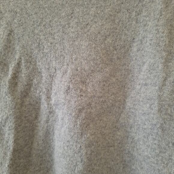 Madewell Women's Gray 100% Merino Wool Cropped V-Neck Sweater - Size Small - Picture 4 of 8